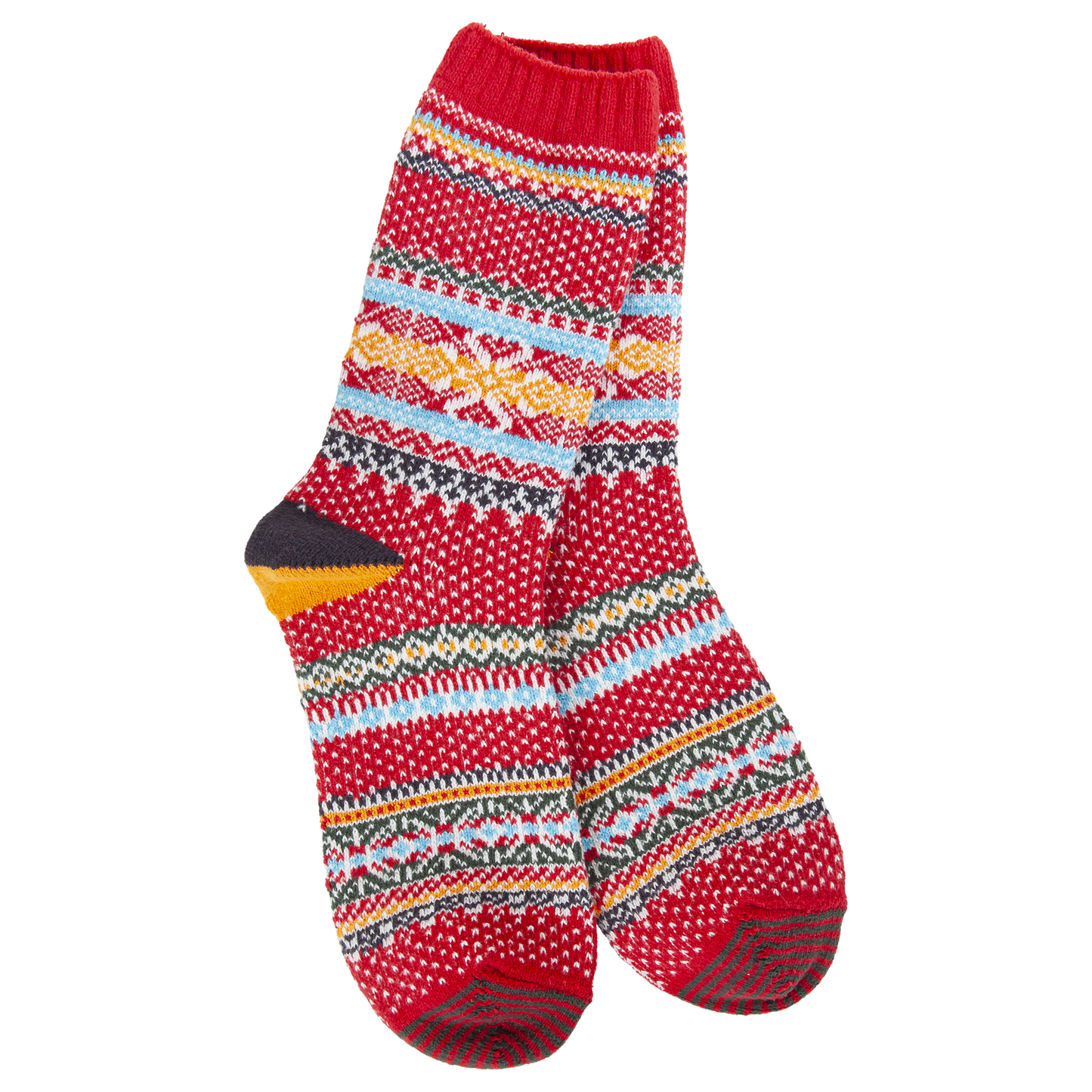 Crescent Sock Company - Weekend Seasonal Crew Socks, Red Multi