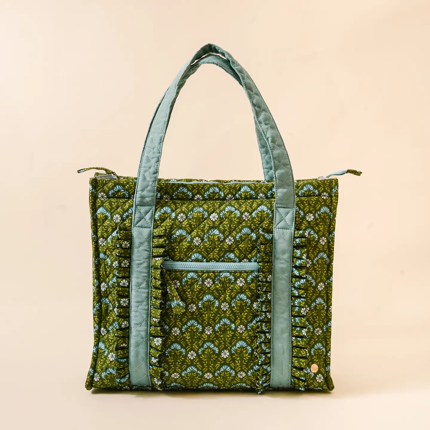 The Everyday Quilted Tote Bag, Everbloom Dusty Rose