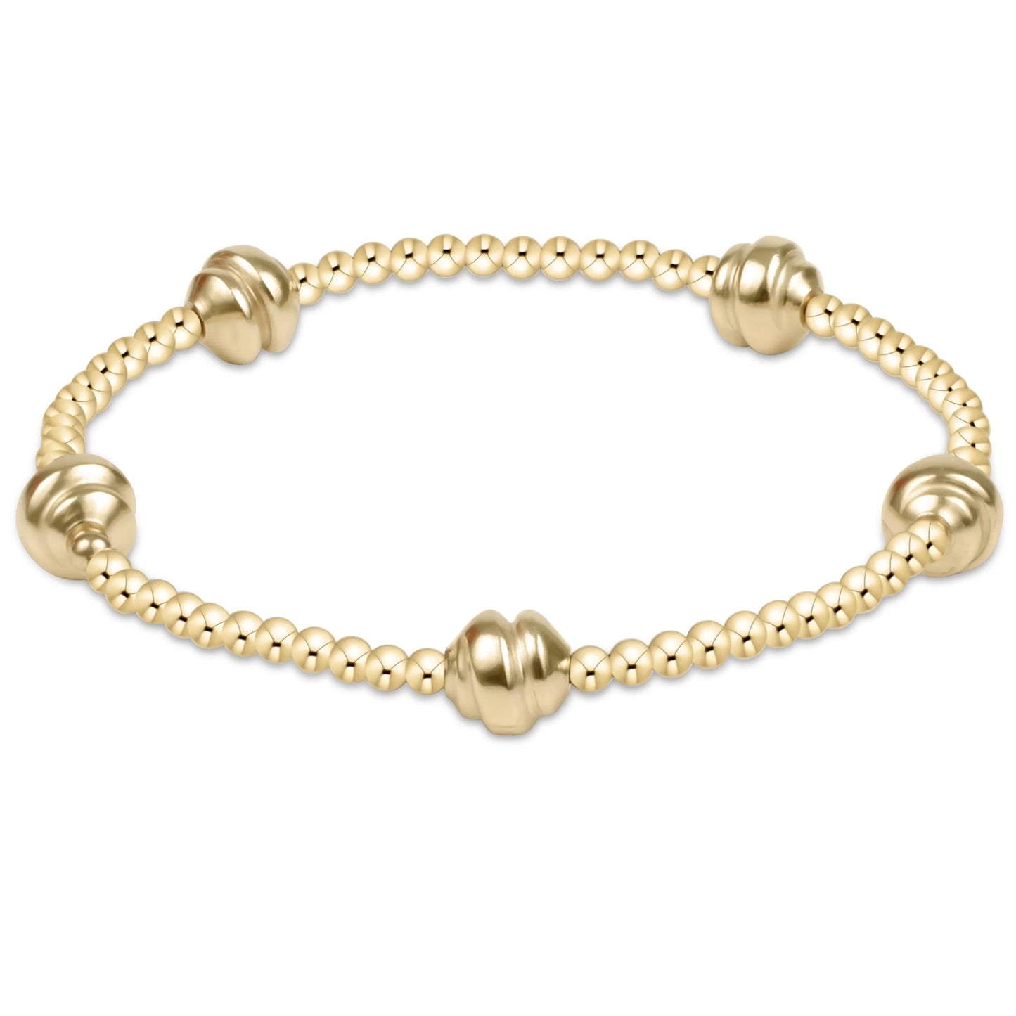 Admire Small Gold 2.5mm Bead Bracelet, Gold