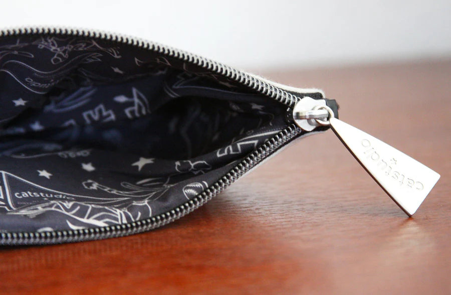 interior view of University of Arkansas zipper Pouch
