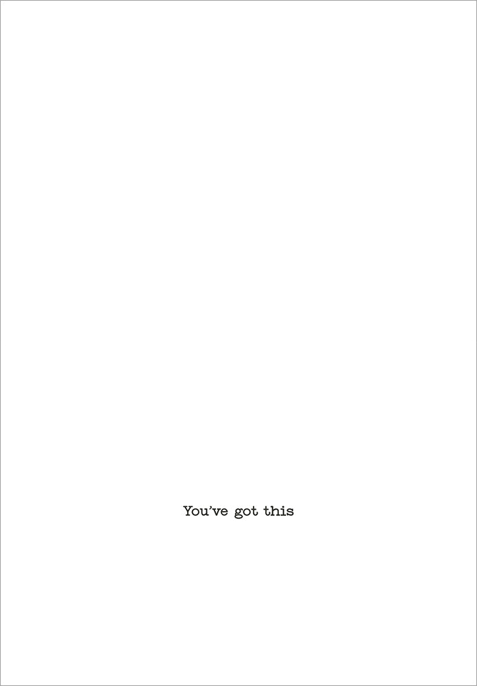inside view of card is white with black text listed in description