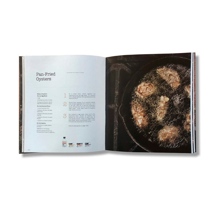 sample recipe page: pan fried oysters.