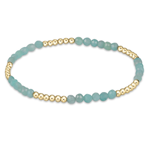 Blissful Pattern 2.5mm Bead Bracelet, Amazonite