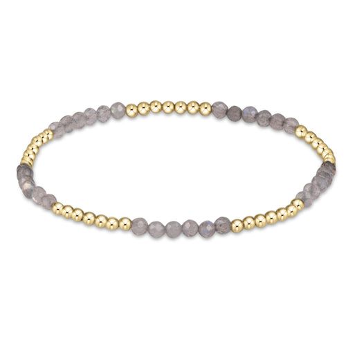 Blissful Pattern 2.5mm Bead Bracelet, Labradorite