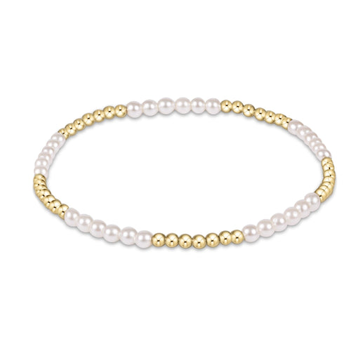 Classic Blissful Pattern 2.5mm Bead Bracelet, 3mm