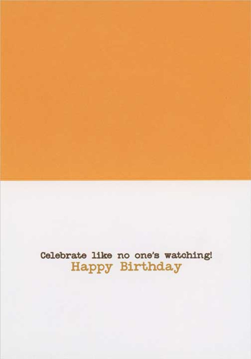 inside of card with text