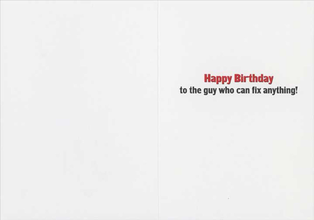 inside of card with text