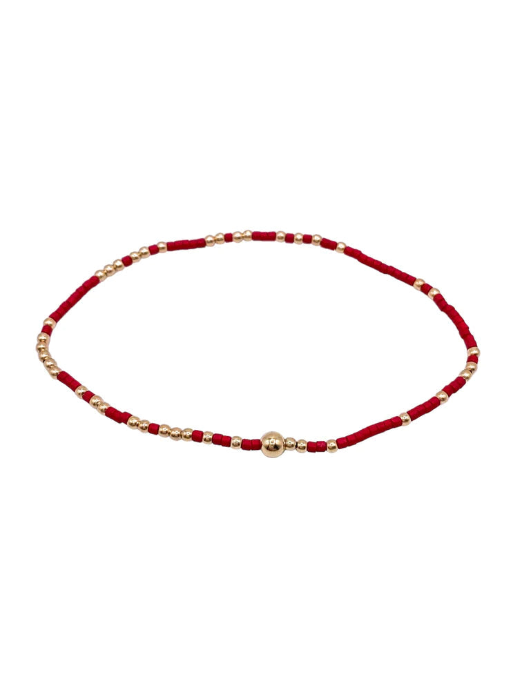 Gameday Hope Unwritten Bracelet in Crimson