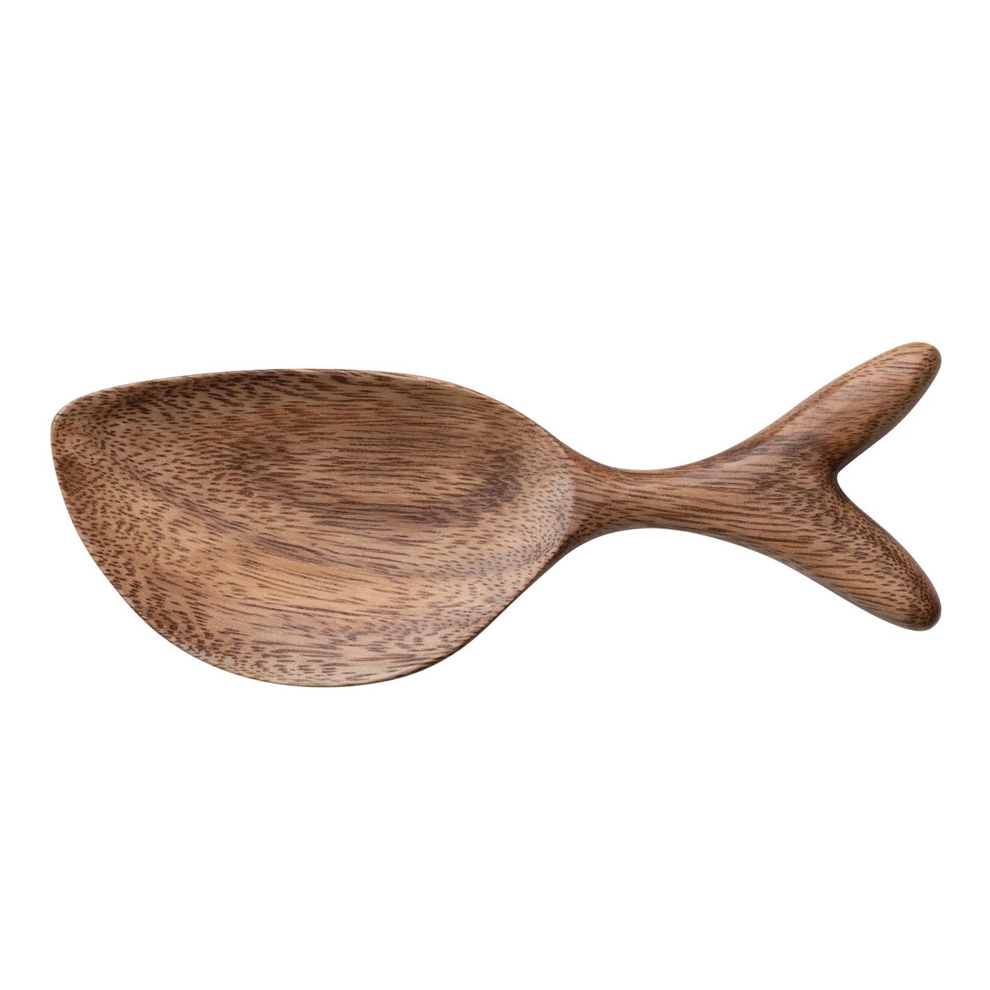 acacia wood fish shaped spoon.