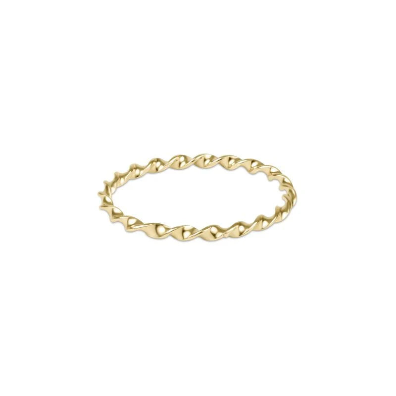 enewton - Classic Gold Twisted Thin Band Ring