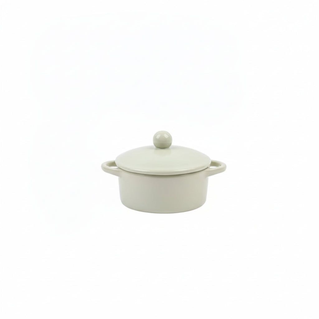 light green mini baker with lid