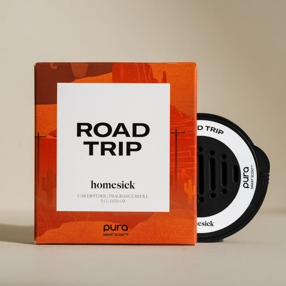 road trip car fragrance refill and its box