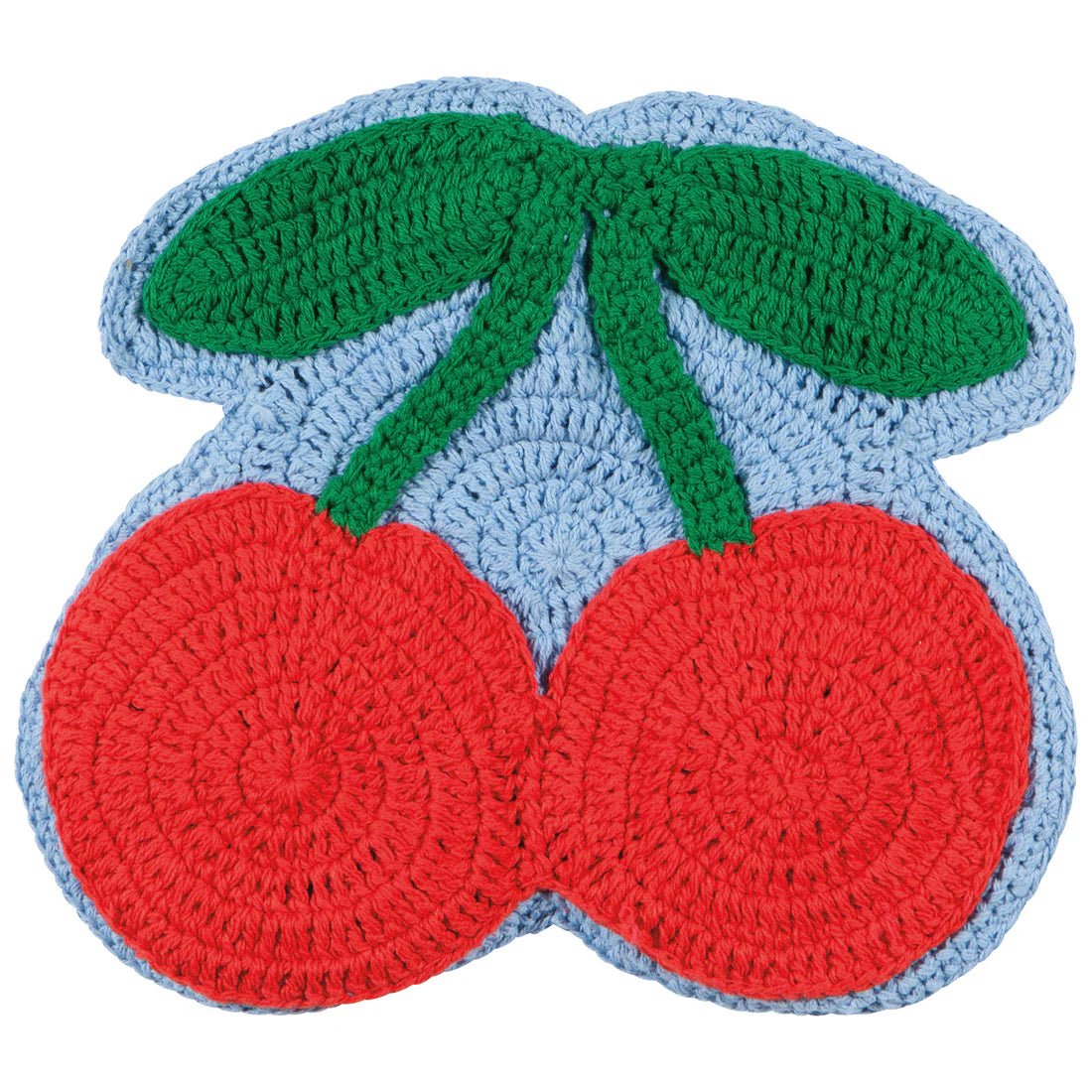 Very Cherry Crochet Trivet.