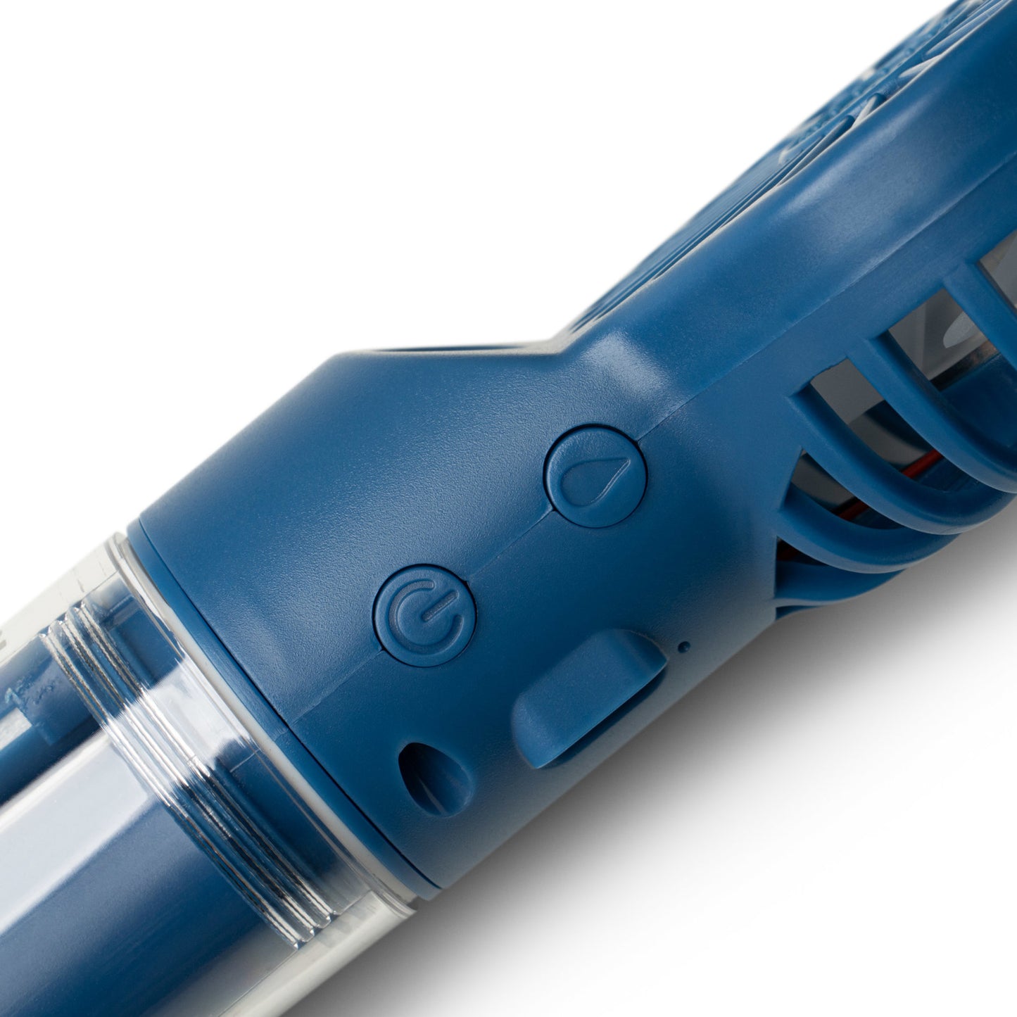 close-up of buttons on fan