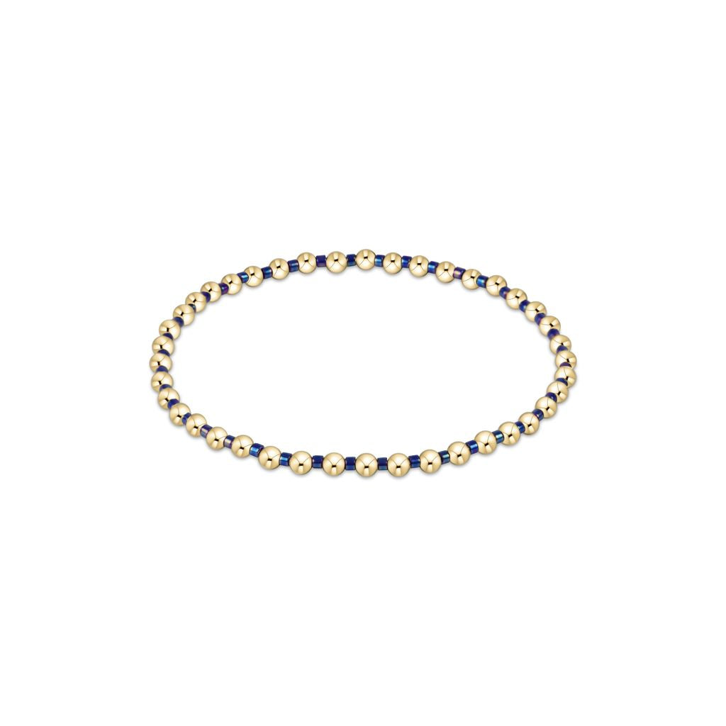 Hope Grateful Bracelet, Blue Metallic
