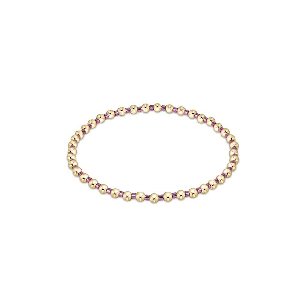 Hope Grateful Bracelet, Pink Metallic