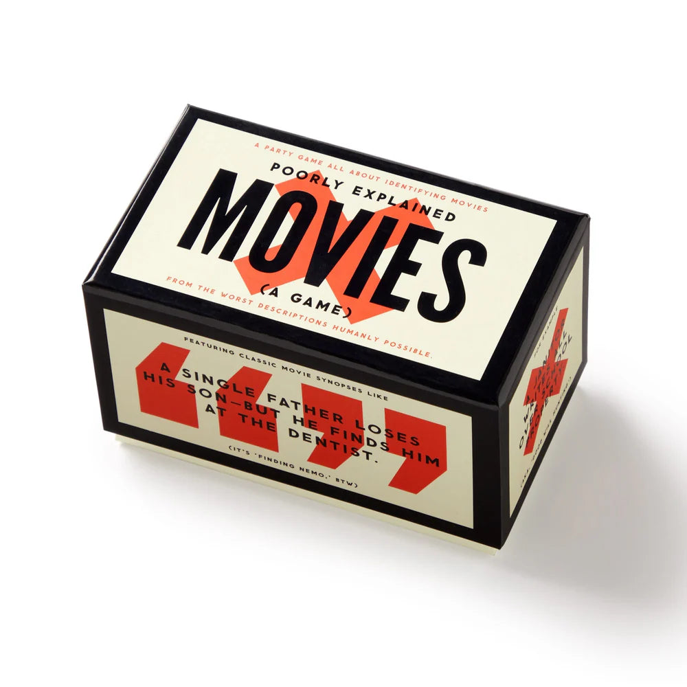 side view of box for Poorly Explained Movies game.