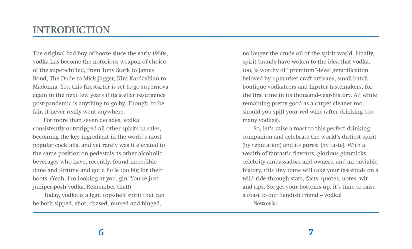 a set of pages in the book are white with black text
