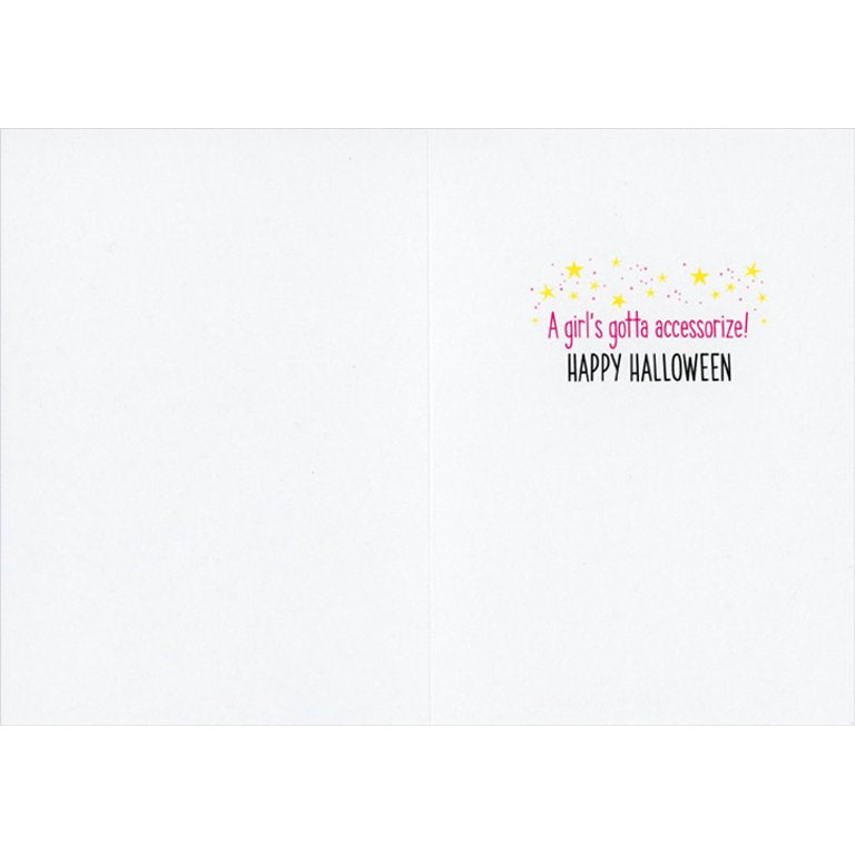 inside view of card is white with hot pink and black text listed in the description