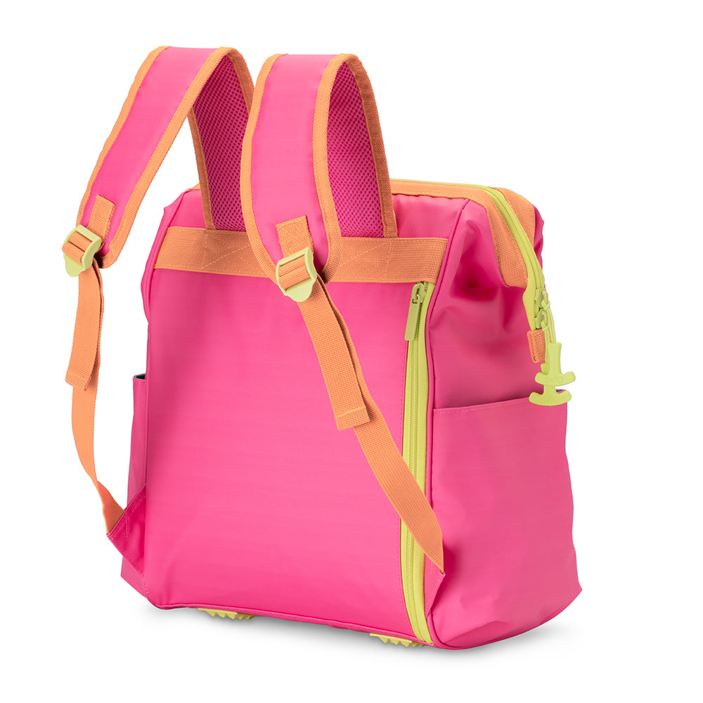 back view of tutti frutti Packi Backpack Cooler.