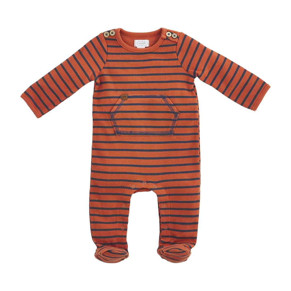 Mud Pie - Navy & Rust Stripe Sleeper – Kitchen Store & More