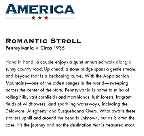 back of card is a history of appalachian area circa 1935