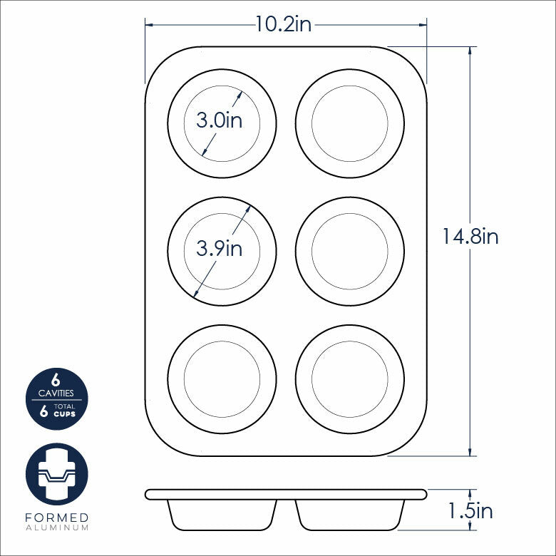 drawing of pan with measurements.