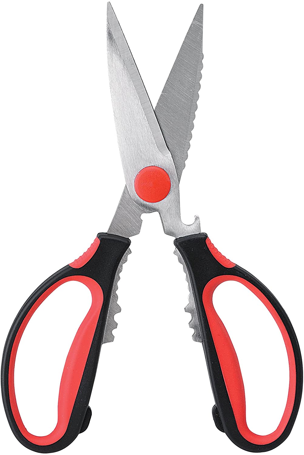 an open view of the kitchen shears on a white background