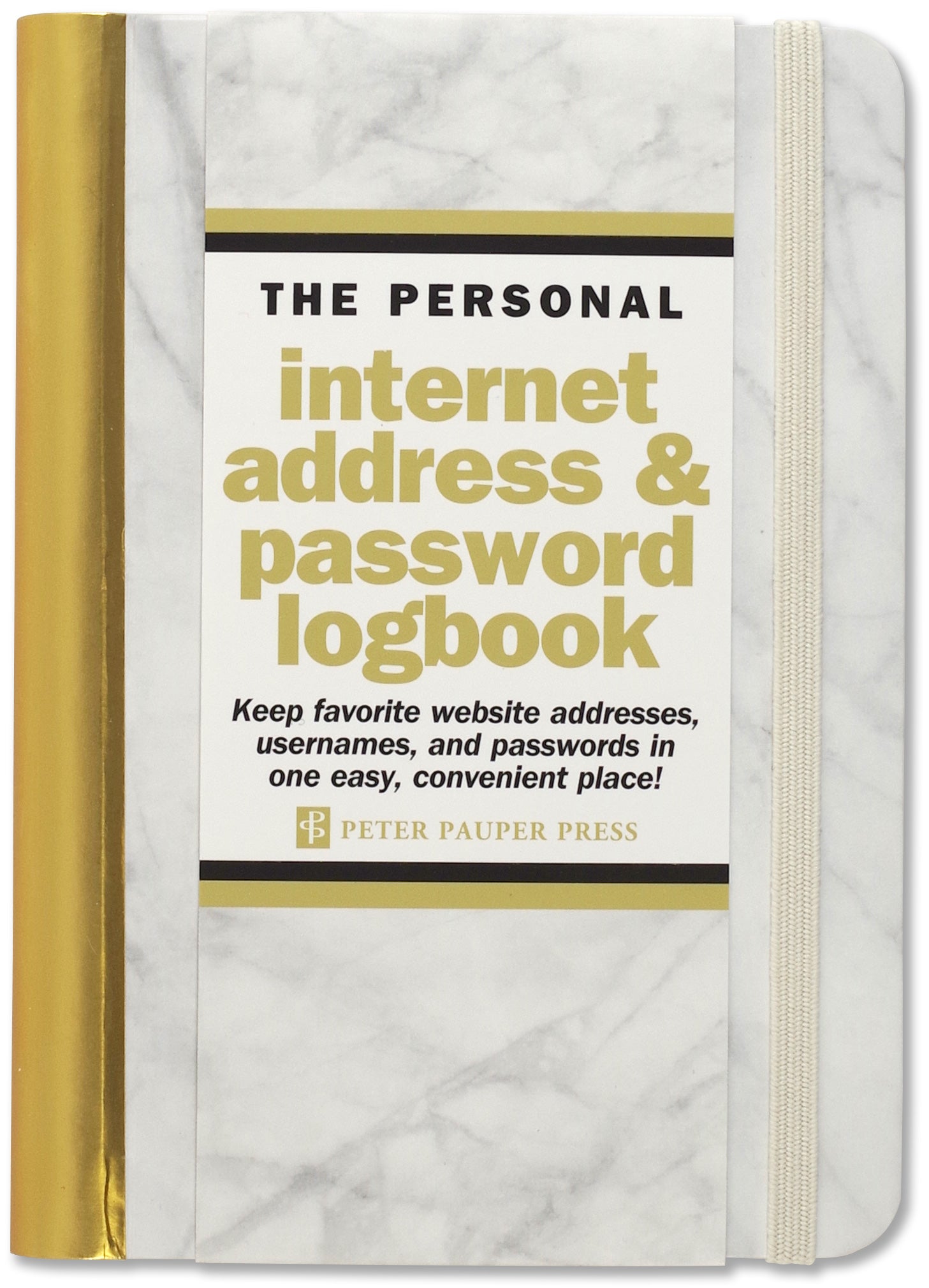 The Personal Internet Address & Password Logbook (Black) – Peter Pauper  Press