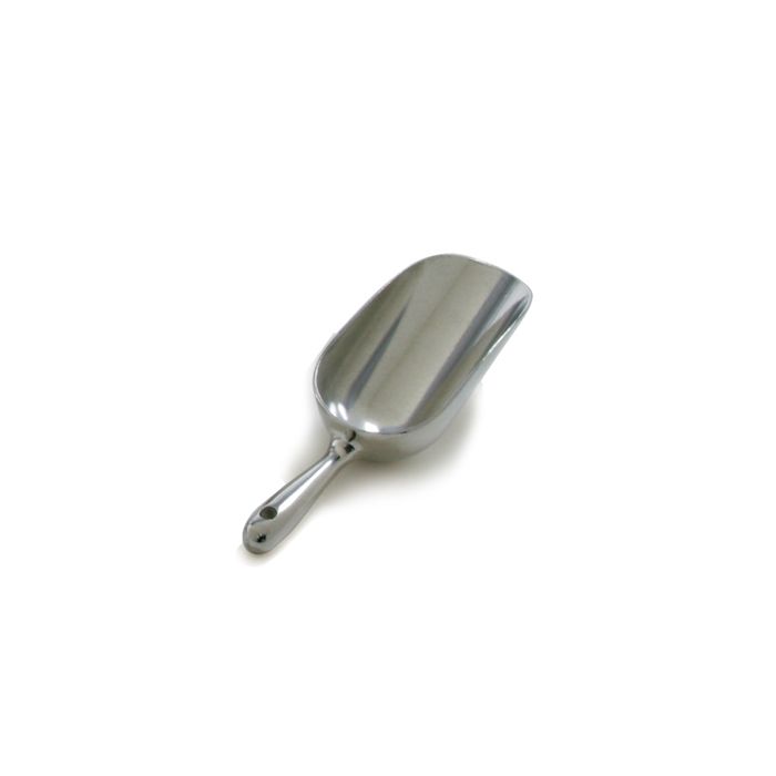 aluminum scoop.