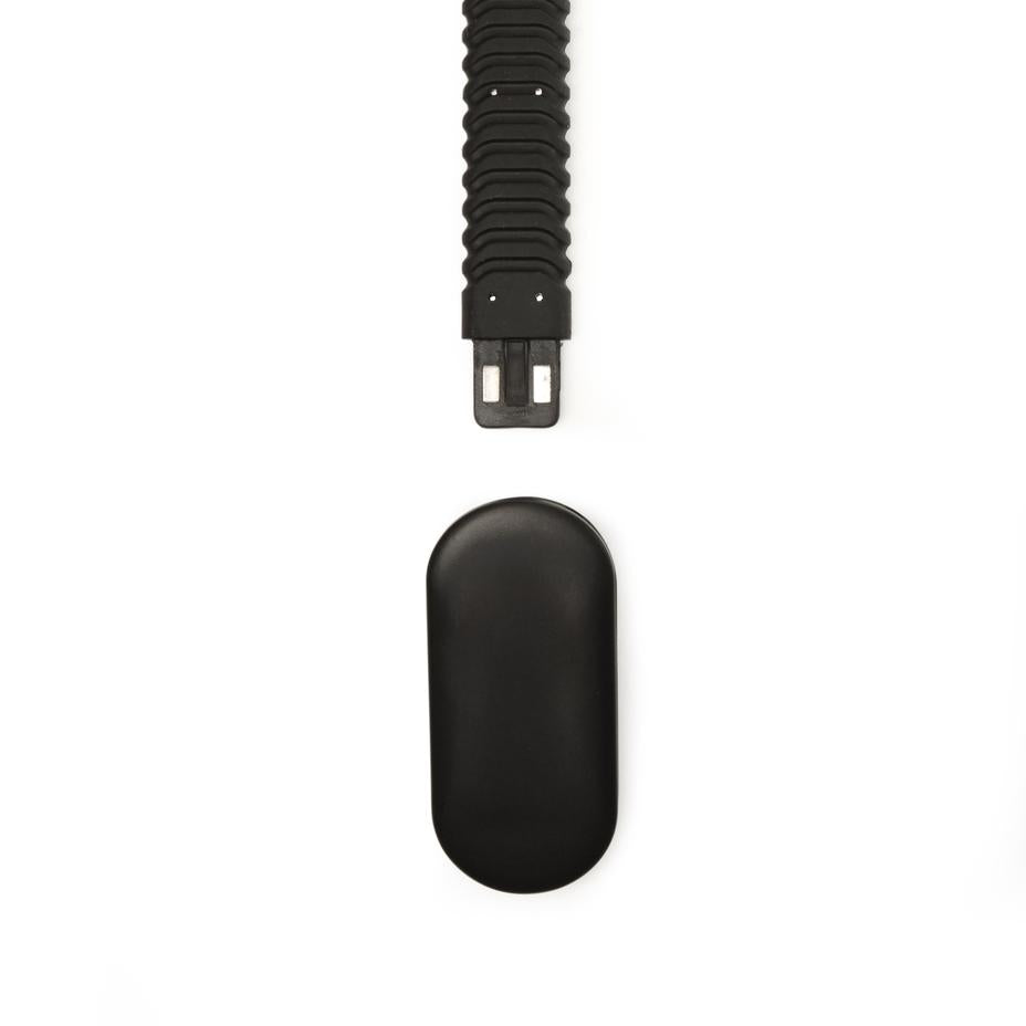 illustration of how the rechargeable booklight comes apart on a white background