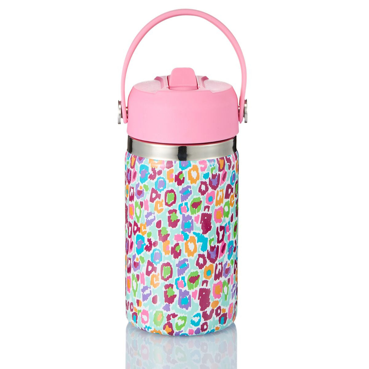 ALAZA Leopard Rainbow Cheetah Print Kids Water Bottles with Lids Straw  Insulated Stainless Steel Wat…See more ALAZA Leopard Rainbow Cheetah Print  Kids