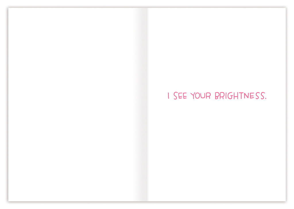 inside view of card is white with pink text listed in the description