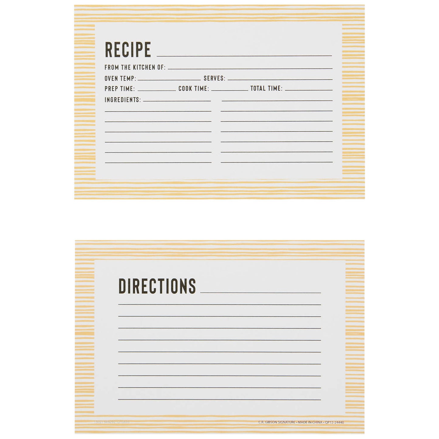 front and back of bloom recipe cards on a white background