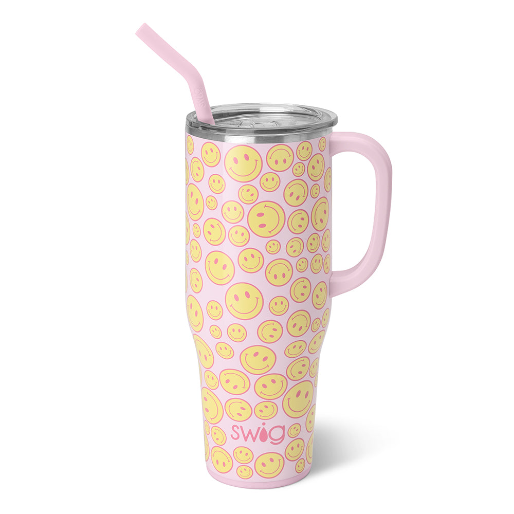 Smiley Cup w/Lid & Straw