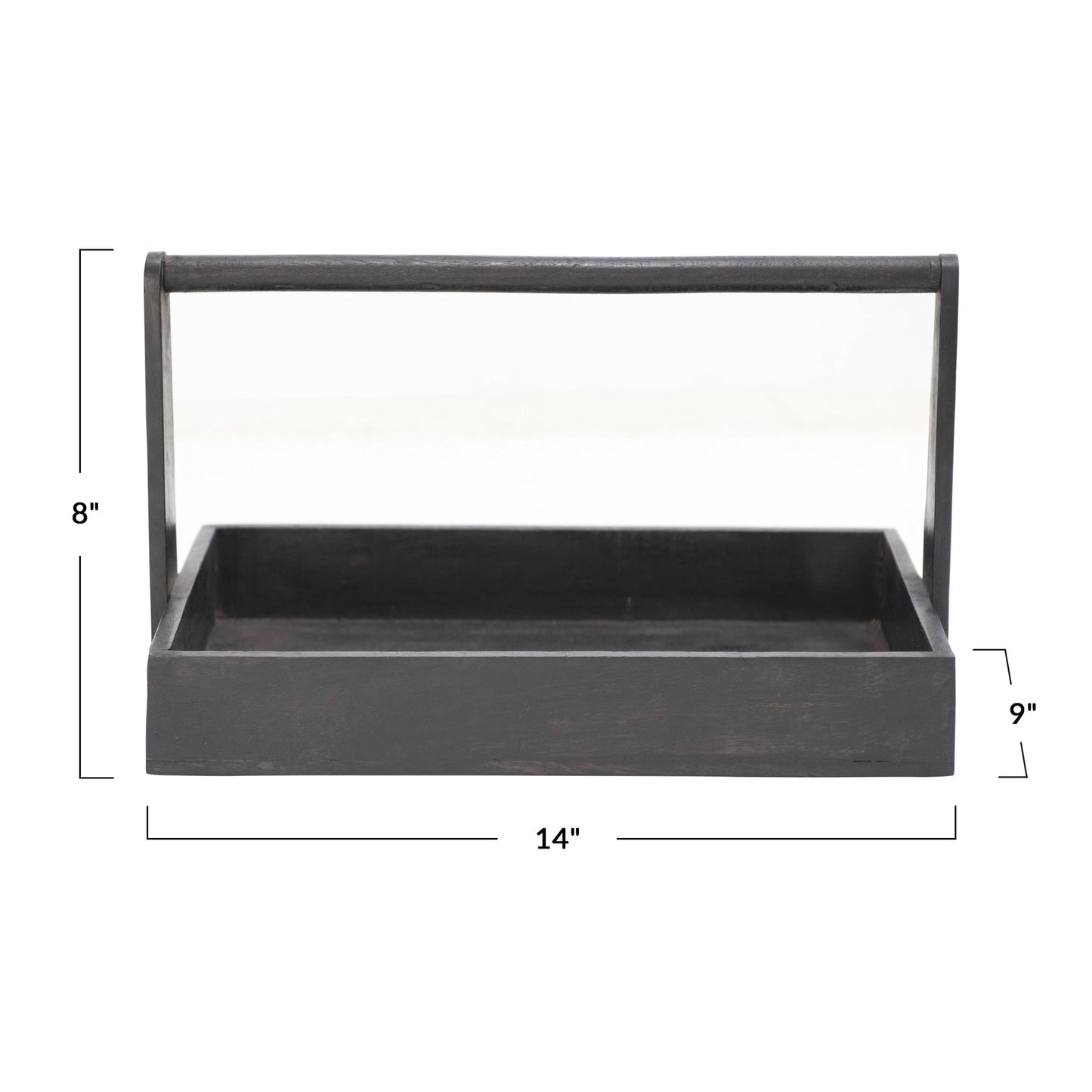 tray with measurements.