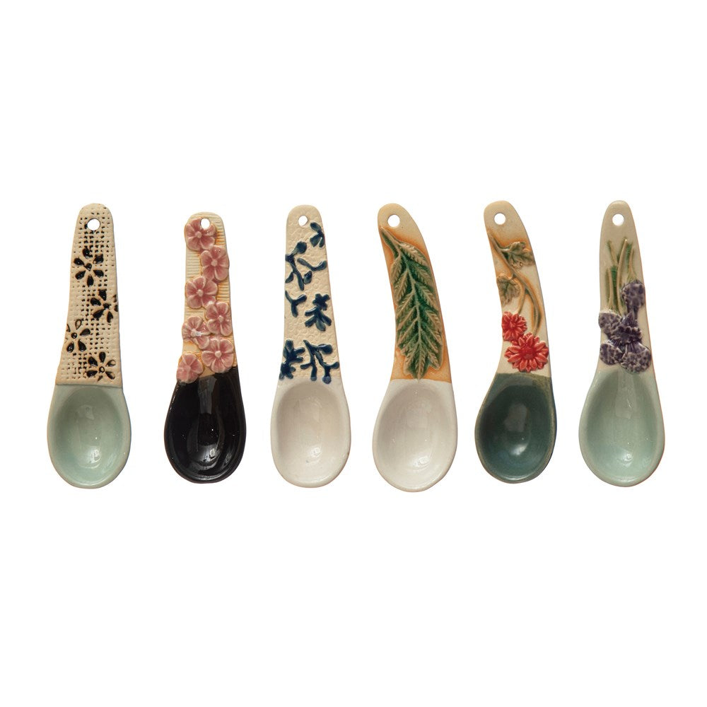 Creative Co-op - Hand-Painted Stoneware Spoon – Kitchen Store & More