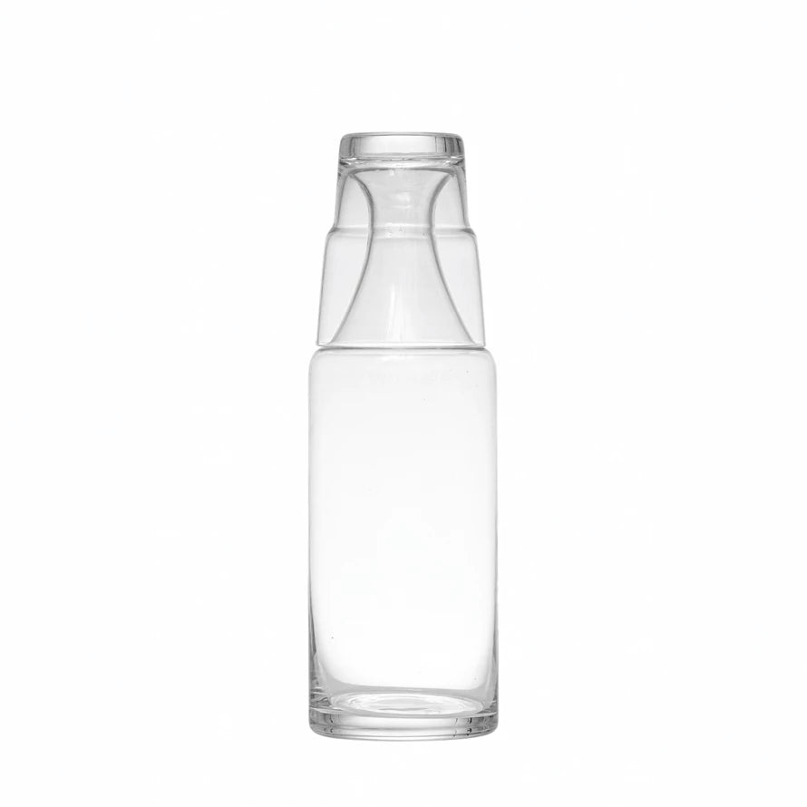 Recycled Glass Water Carafe With Tumbler
