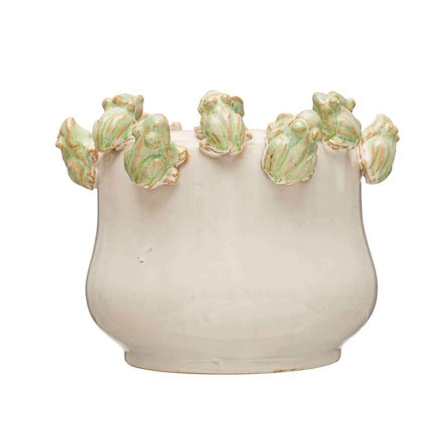 frog planter pot Creative Co-op