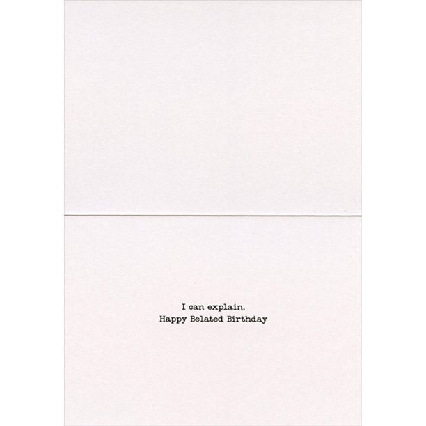 inside of card is white with inside text in black