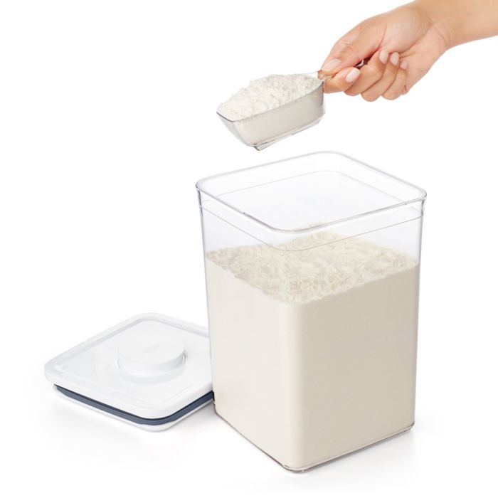 had scooping flour out of container.