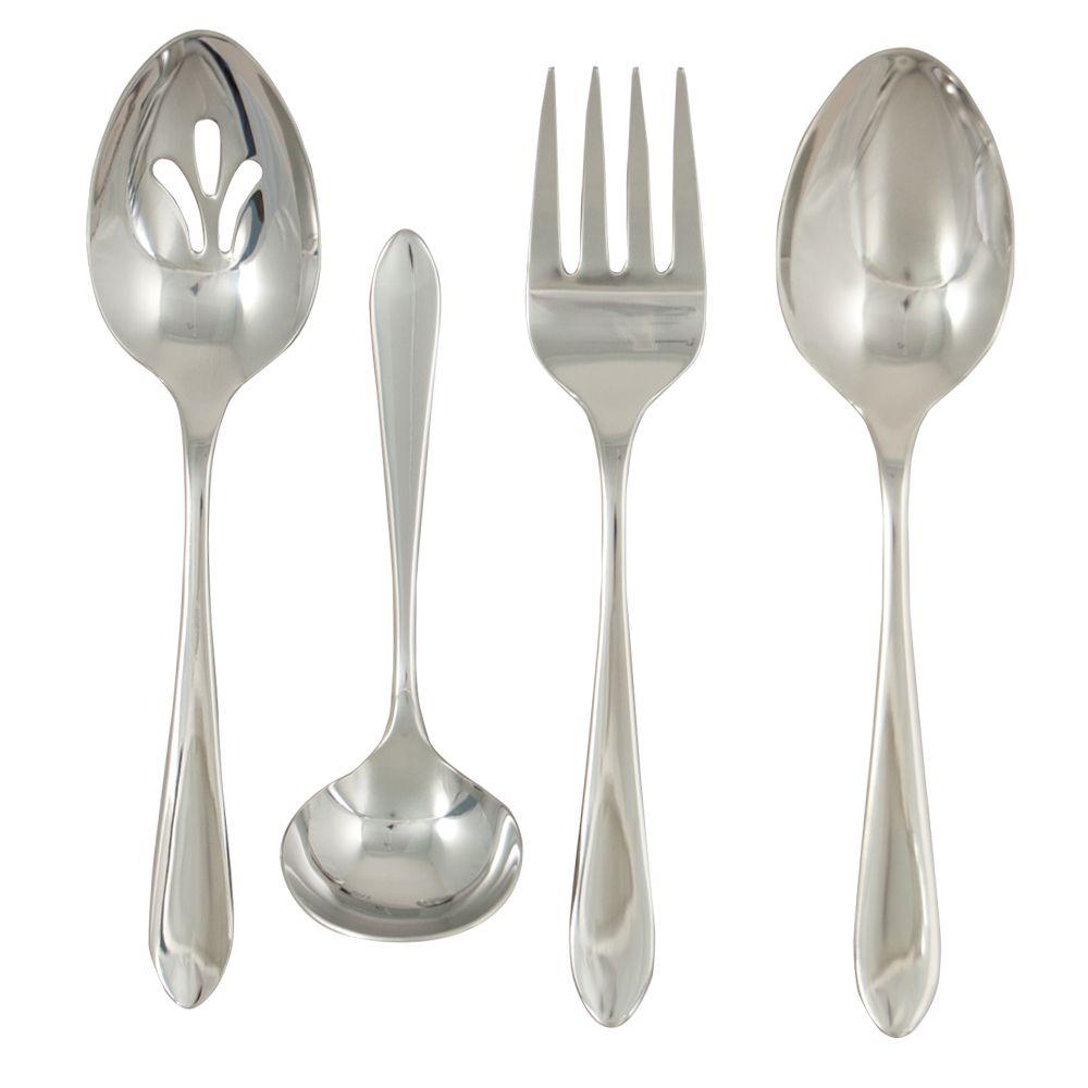 the four piece hostess set on a white background