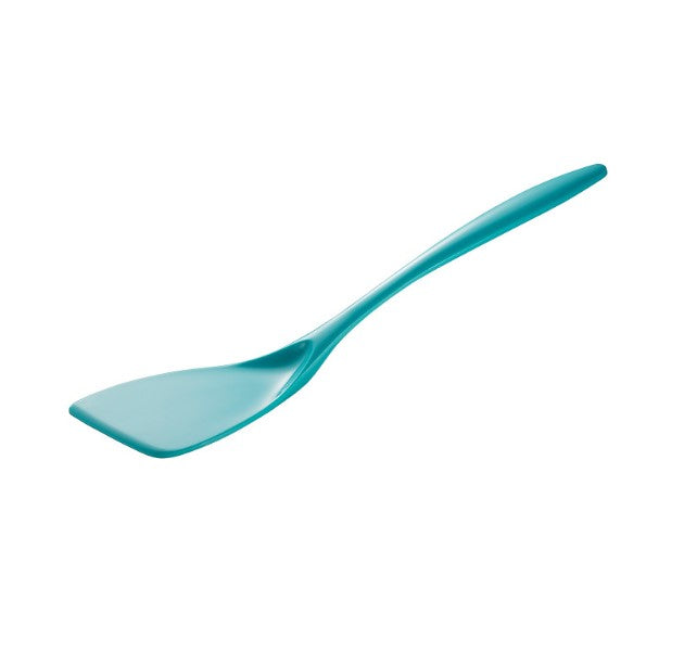 turquoise melamine turner on a white background