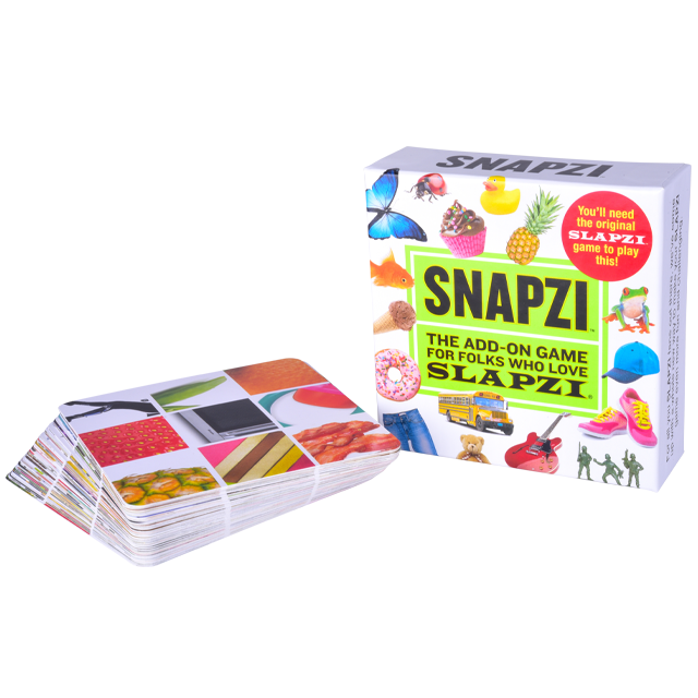 snapzi add on deck displayed next to the box on a white background