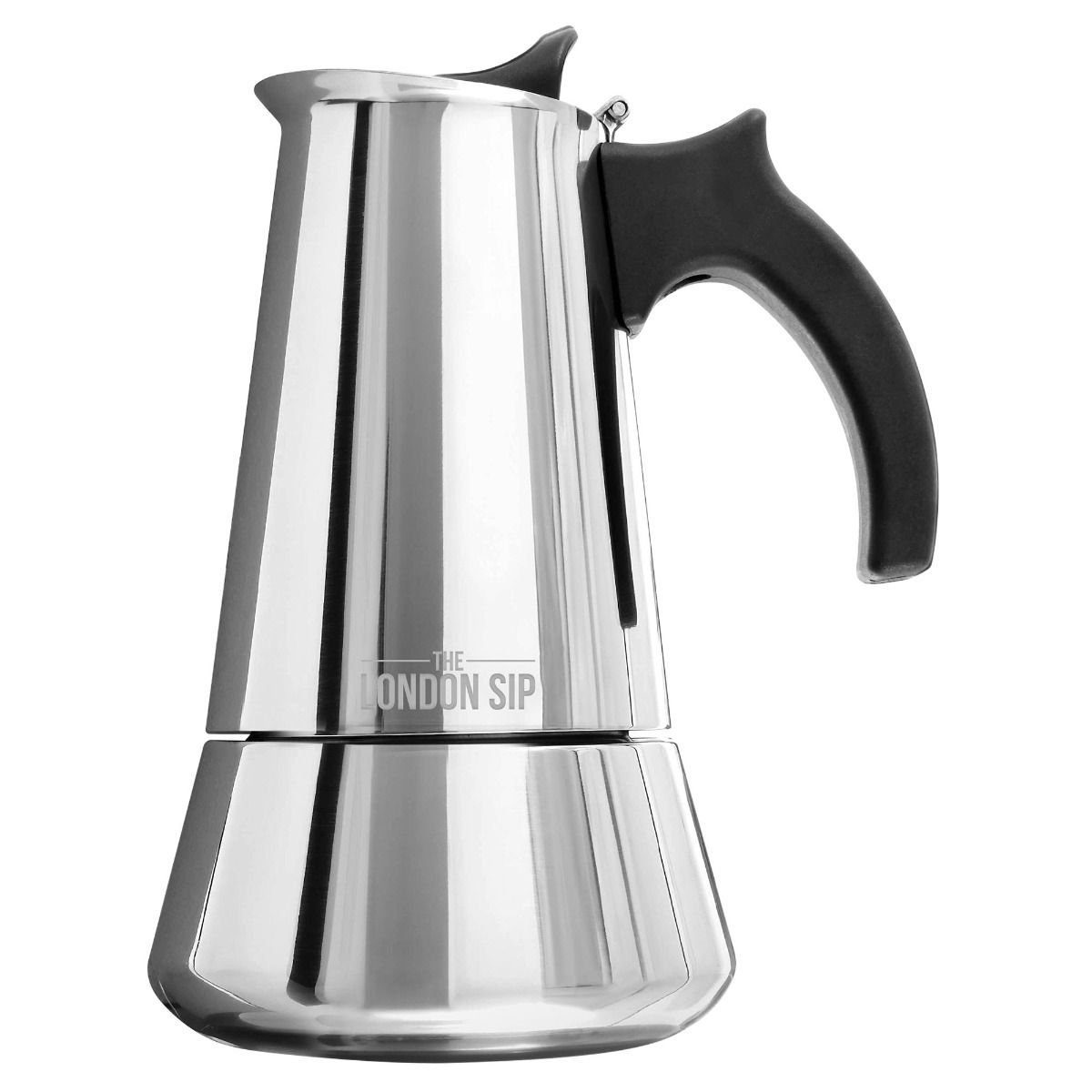 Escali - London Sip Stainless Steel Espresso Maker, 3 Cup