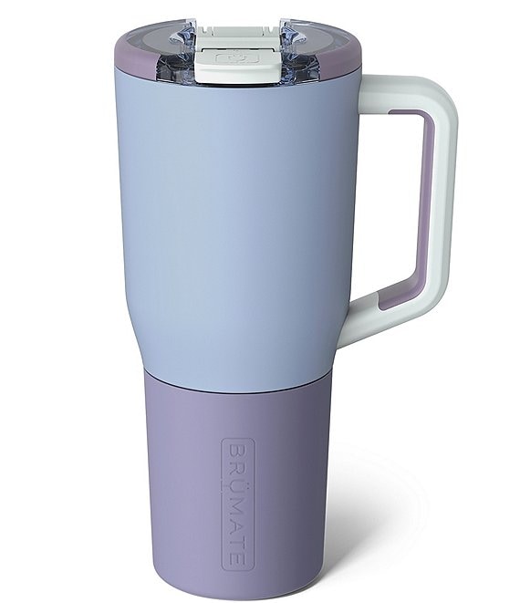 high tide muv tumbler with purple base and blue body.