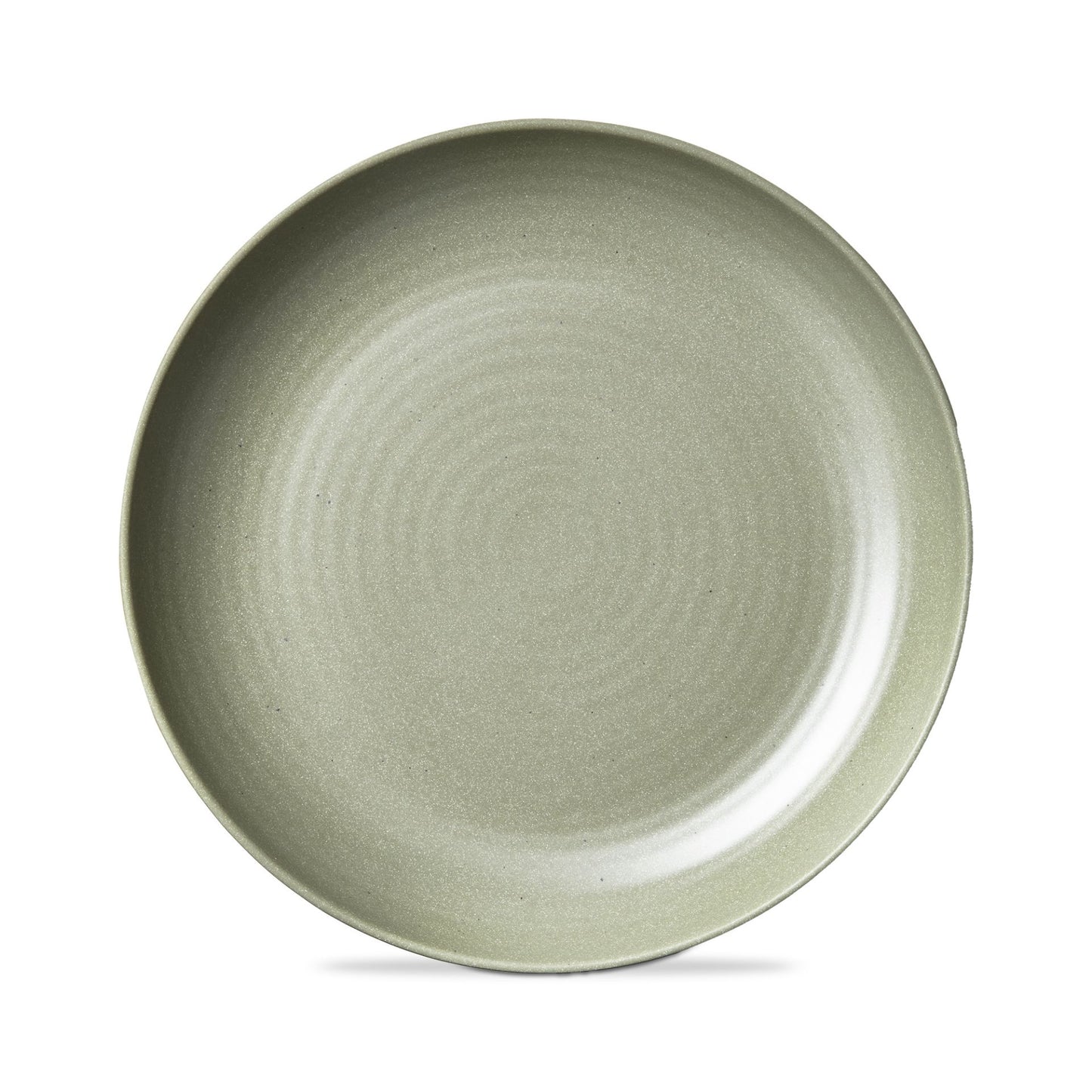 sage Brooklyn Melamine Dinner Plate on a white background.