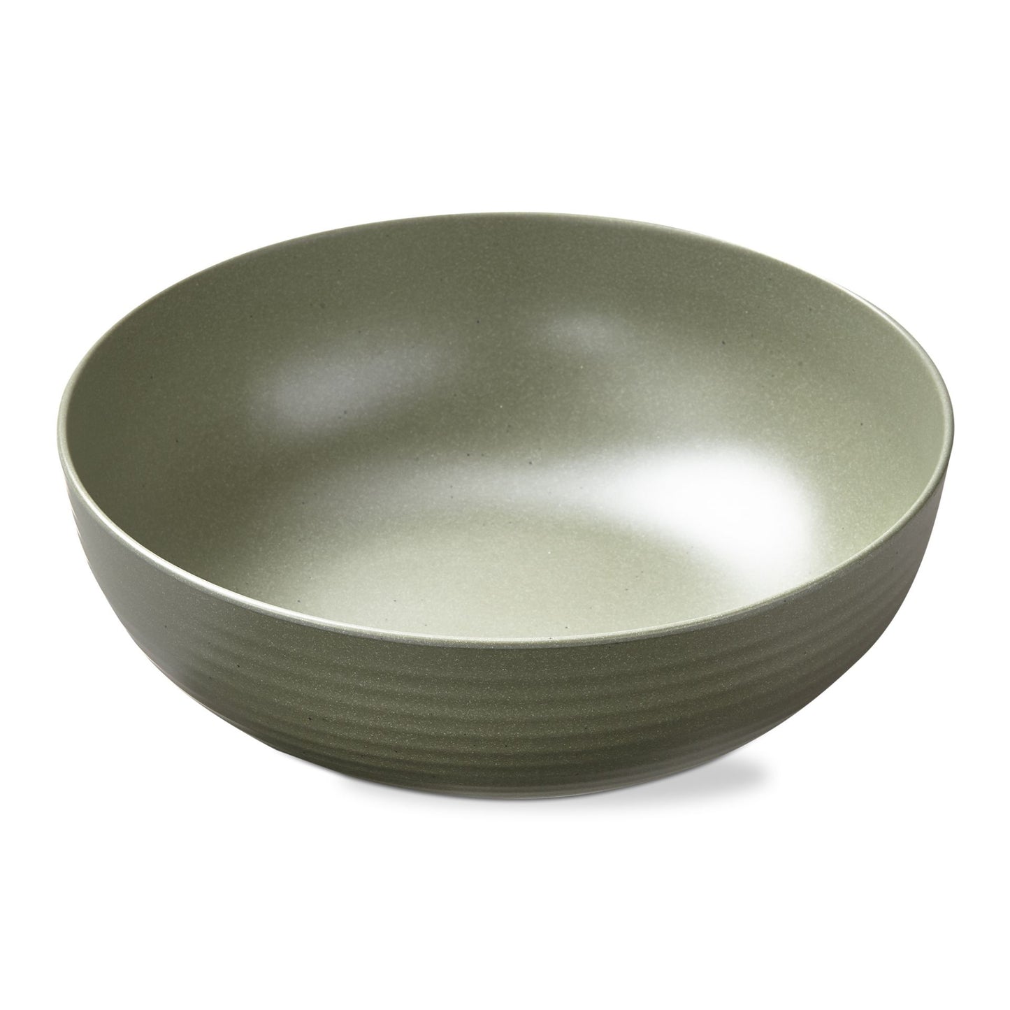 sage Brooklyn Melamine Serving Bowl on a white background.