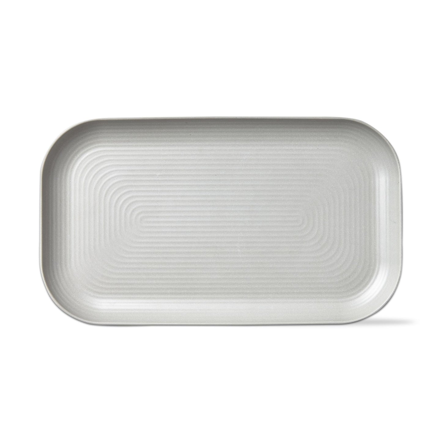 light grey Brooklyn Melamine Platter on a white background.