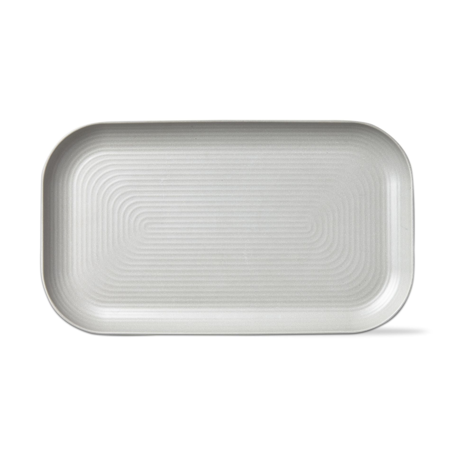 light grey Brooklyn Melamine Platter on a white background.